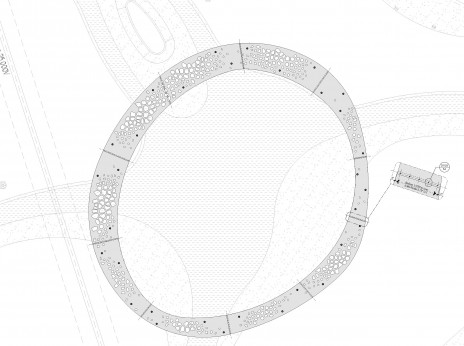 Conception paramétrique d'une pergola en acier pour la ville de Terrebonne. Parametric design of a steel plate for a pergola.