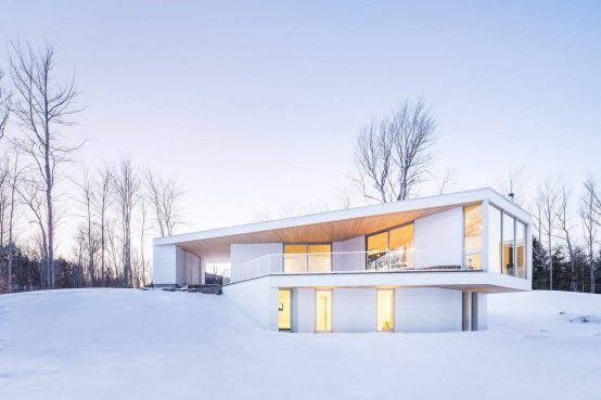 Résidence unifamiliale Le Nook, Mu Architecture. Single-family home in wood and steel.