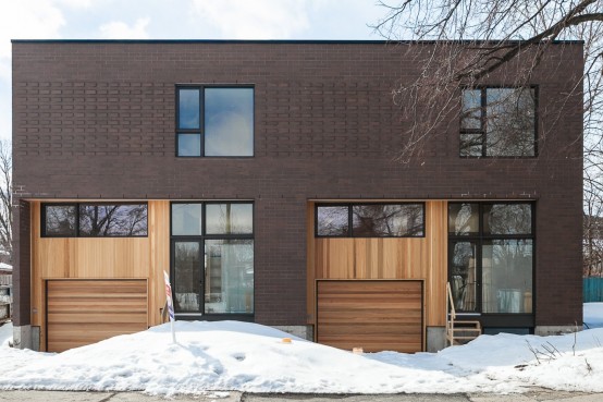 Construction neuve unifamiliale avec concept architectural unique dans le quartier Villeray avec les architectes L. McComber Ltée. Single family home in Villeray, Montreal.